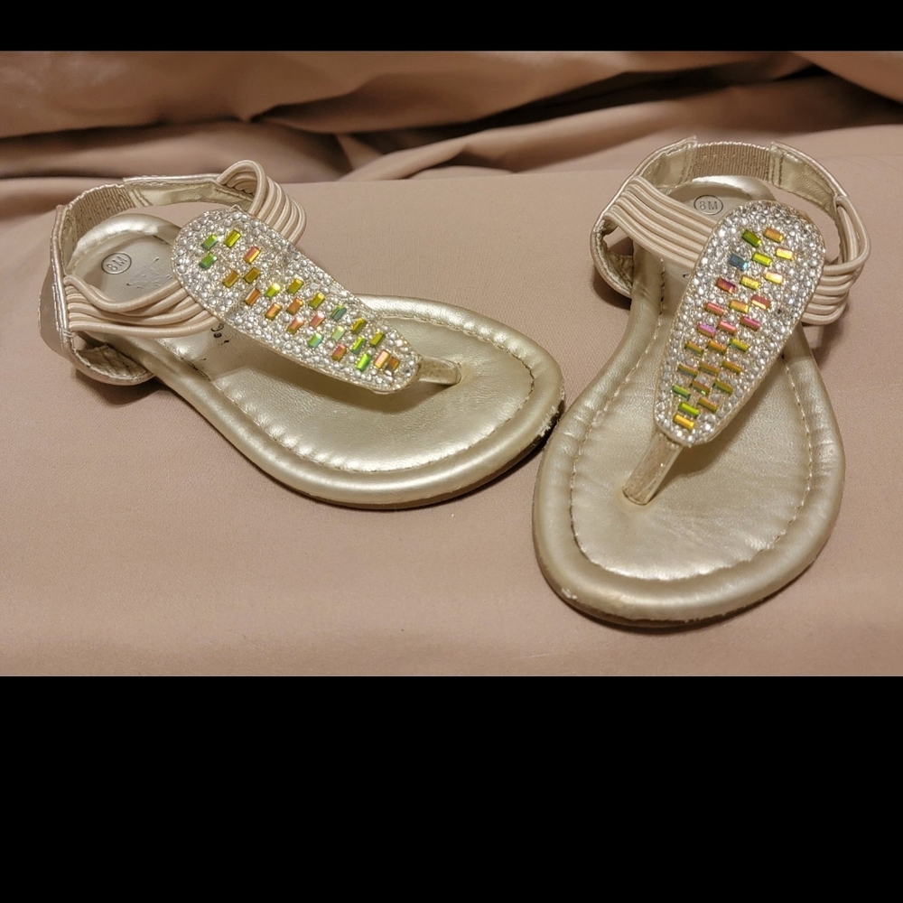 Stylish Kids Sandals with Rhinestone Accents